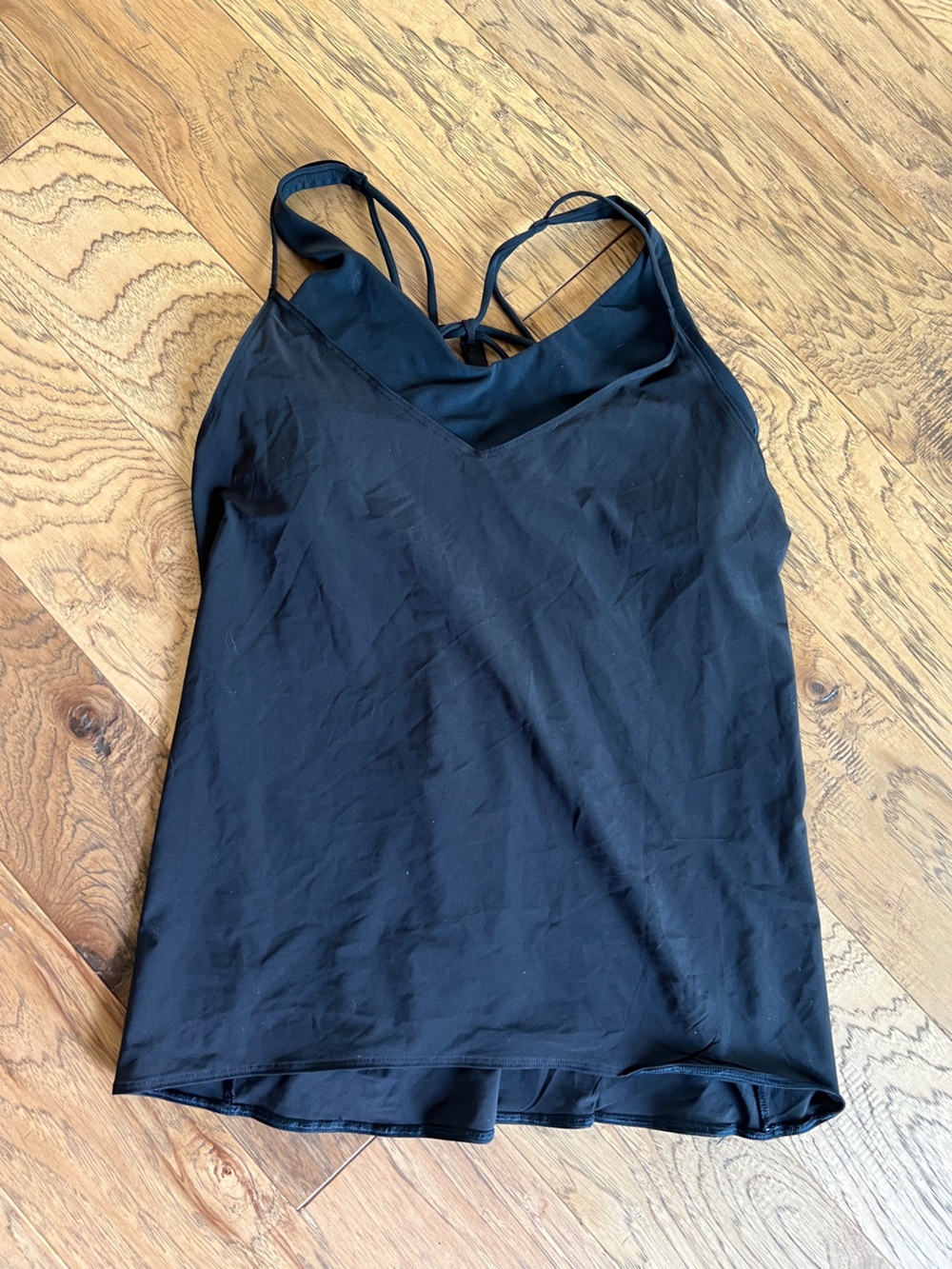 Athleta Solace Support Tank Top Womens Medium Black